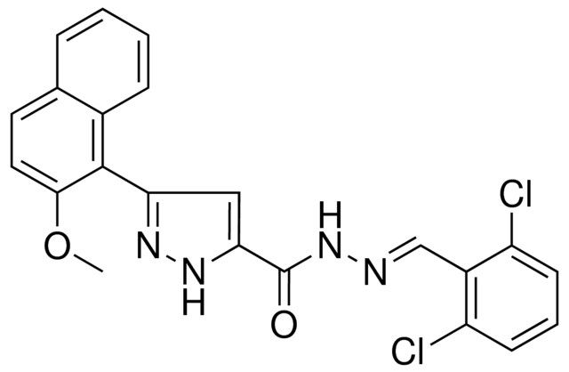 N'-[(E)-(2,6-DICHLOROPHENYL)METHYLIDENE]-3-(2-METHOXY-1-NAPHTHYL)-1H-PYRAZOLE-5-CARBOHYDRAZIDE