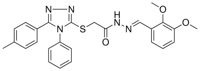 N'-[(E)-(2,3-DIMETHOXYPHENYL)METHYLIDENE]-2-{[5-(4-METHYLPHENYL)-4-PHENYL-4H-1,2,4-TRIAZOL-3-YL]SULFANYL}ACETOHYDRAZIDE