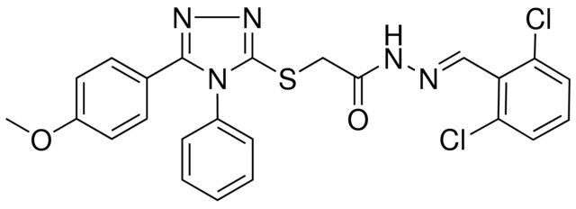 N'-[(E)-(2,6-DICHLOROPHENYL)METHYLIDENE]-2-{[5-(4-METHOXYPHENYL)-4-PHENYL-4H-1,2,4-TRIAZOL-3-YL]SULFANYL}ACETOHYDRAZIDE