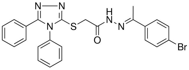 N'-[(E)-1-(4-BROMOPHENYL)ETHYLIDENE]-2-[(4,5-DIPHENYL-4H-1,2,4-TRIAZOL-3-YL)SULFANYL]ACETOHYDRAZIDE