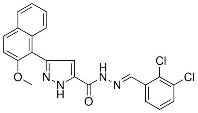 N'-[(E)-(2,3-DICHLOROPHENYL)METHYLIDENE]-3-(2-METHOXY-1-NAPHTHYL)-1H-PYRAZOLE-5-CARBOHYDRAZIDE