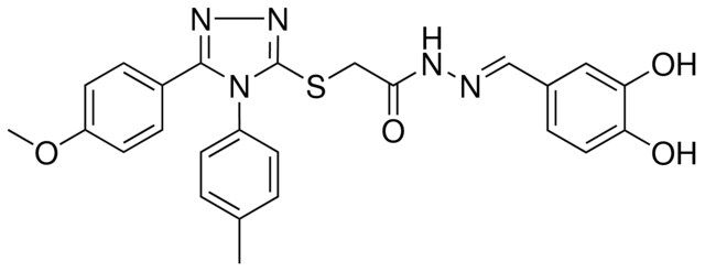 N'-[(E)-(3,4-DIHYDROXYPHENYL)METHYLIDENE]-2-{[5-(4-METHOXYPHENYL)-4-(4-METHYLPHENYL)-4H-1,2,4-TRIAZOL-3-YL]SULFANYL}ACETOHYDRAZIDE