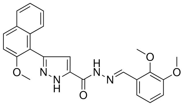 N'-[(E)-(2,3-DIMETHOXYPHENYL)METHYLIDENE]-3-(2-METHOXY-1-NAPHTHYL)-1H-PYRAZOLE-5-CARBOHYDRAZIDE