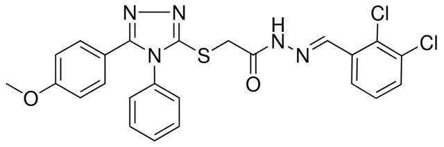 N'-[(E)-(2,3-DICHLOROPHENYL)METHYLIDENE]-2-{[5-(4-METHOXYPHENYL)-4-PHENYL-4H-1,2,4-TRIAZOL-3-YL]SULFANYL}ACETOHYDRAZIDE