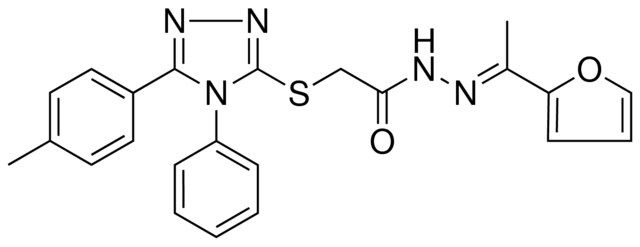 N'-[(E)-1-(2-FURYL)ETHYLIDENE]-2-{[5-(4-METHYLPHENYL)-4-PHENYL-4H-1,2,4-TRIAZOL-3-YL]SULFANYL}ACETOHYDRAZIDE