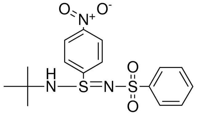 N-[(TERT-BUTYLAMINO)(4-NITROPHENYL)-LAMBDA(4)-SULFANYLIDENE]BENZENESULFONAMIDE