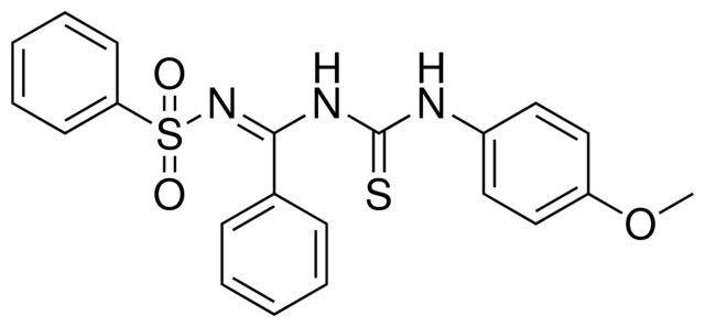 N-((3-(4-METHOXY-PHENYL)-THIOUREIDO)-PHENYL-METHYLENE)-BENZENESULFONAMIDE