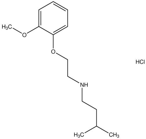 N-[2-(2-methoxyphenoxy)ethyl]-3-methyl-1-butanamine hydrochloride