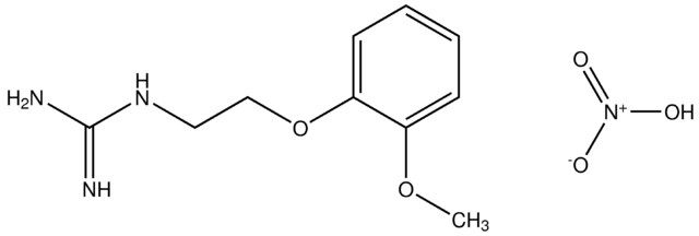 N-[2-(2-methoxyphenoxy)ethyl]guanidine, nitrate salt