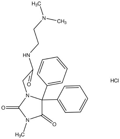 N-[2-(dimethylamino)ethyl]-2-(3-methyl-2,4-dioxo-5,5-diphenyl-1-imidazolidinyl)acetamide hydrochloride