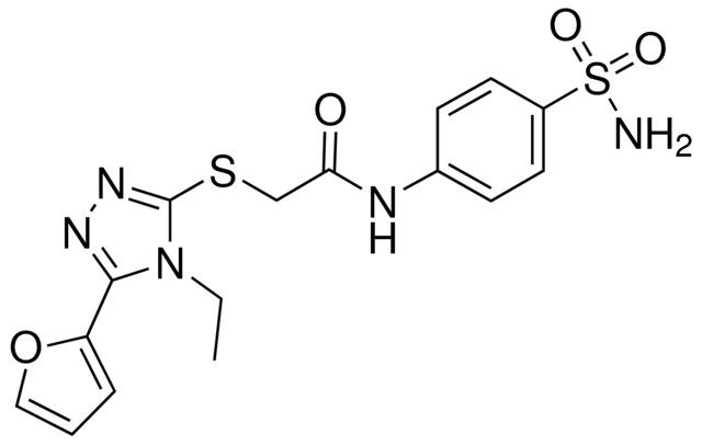 N-[4-(AMINOSULFONYL)PHENYL]-2-{[4-ETHYL-5-(2-FURYL)-4H-1,2,4-TRIAZOL-3-YL]SULFANYL}ACETAMIDE