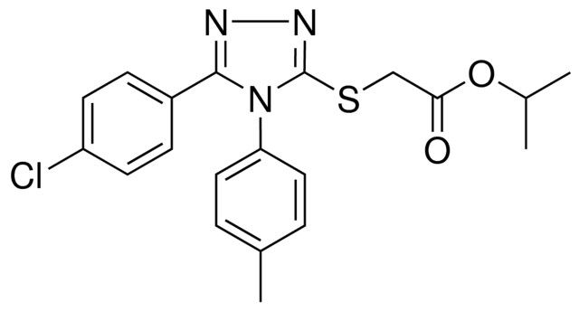 ISOPROPYL ((5-(4-CL-PH)-4-(4-METHYLPHENYL)-4H-1,2,4-TRIAZOL-3-YL)THIO)ACETATE