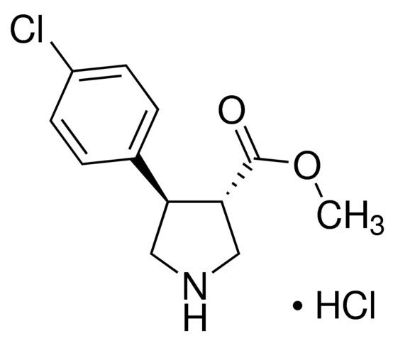 Methyl (3<i>S</i>,4<i>R</i>)-4-(4-chlorophenyl)-3-pyrrolidinecarboxylate hydrochloride