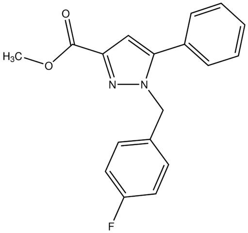 Methyl 1-(4-fluorobenzyl)-5-phenyl-1H-pyrazole-3-carboxylate