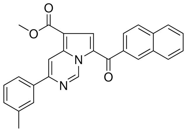 METHYL 3-(3-METHYLPHENYL)-7-(2-NAPHTHOYL)PYRROLO(1,2-C)PYRIMIDINE-5-CARBOXYLATE