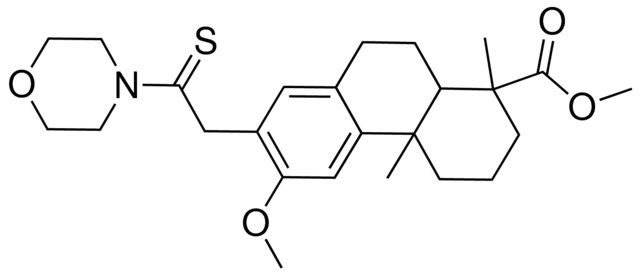 methyl 12-methoxy-13-[2-(4-morpholinyl)-2-thioxoethyl]podocarpa-9(11),8(14),12-trien-15-oate