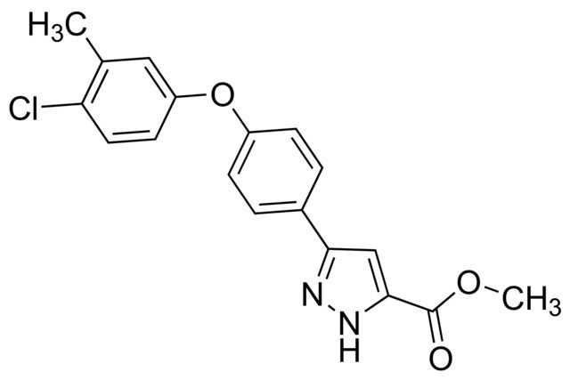 Methyl 3-(4-(4-chloro-3-methylphenoxy)phenyl)-1<i>H</i>-pyrazole-5-carboxylate