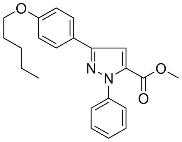 METHYL 3-(4-(PENTYLOXY)PHENYL)-1-PHENYL-1H-PYRAZOLE-5-CARBOXYLATE