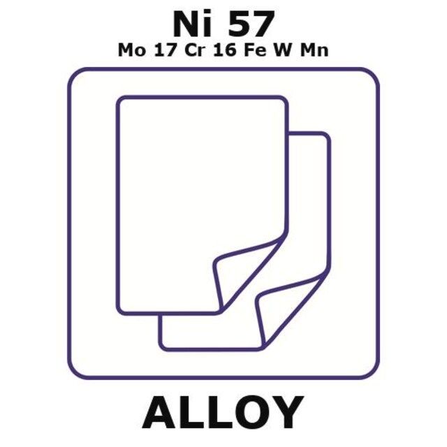 Hastelloy<sup>®</sup> C276-heat resisting alloy, Ni57Mo17Cr16FeWMn