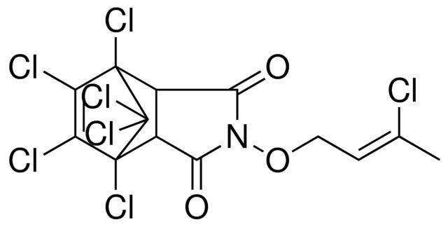 HEXACHLORO-4-(3-CL-BUT-2-ENYLOXY)-4-AZA-TRICYCLO(5.2.1.0(2,6))DEC-8-ENE-DIONE