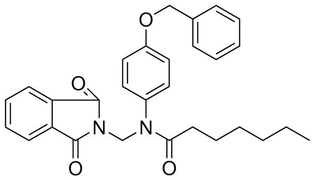 HEPTANOIC ACID (4-BENZYLOXY-PH)-(1,3-DIOXO-1,3-2H-ISOINDOL-2-YLMETHYL)-AMIDE