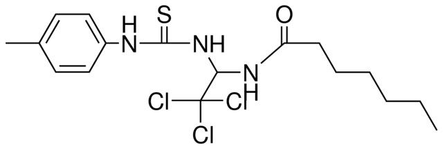 HEPTANOIC ACID (2,2,2-TRICHLORO-1-(3-P-TOLYL-THIOUREIDO)-ETHYL)-AMIDE