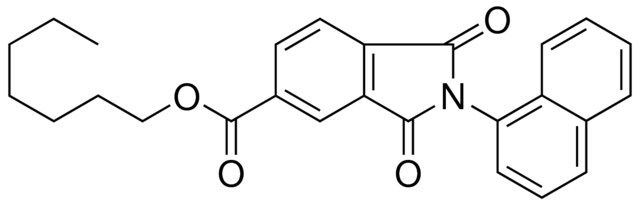 HEPTYL 2-(1-NAPHTHYL)-1,3-DIOXO-5-ISOINDOLINECARBOXYLATE