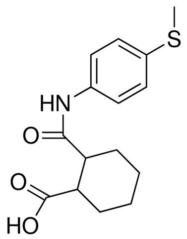 HEXAHYDRO-N-(4-(METHYLTHIO)PHENYL)PHTHALAMIC ACID