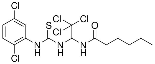 HEXANOIC ACID (2,2,2-TRICHLORO-1-(3-(2,5-DICHLORO-PH)-THIOUREIDO)-ETHYL)-AMIDE