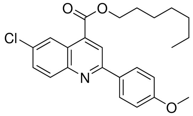 HEPTYL 6-CHLORO-2-(4-METHOXYPHENYL)-4-QUINOLINECARBOXYLATE