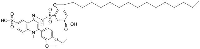 HEXADECYLOXY-CARBOXYBENZENESULFONIC (ETO-MEO-PH)-ME-SULFO-QUINOLYLIDENE)HYDRAZID