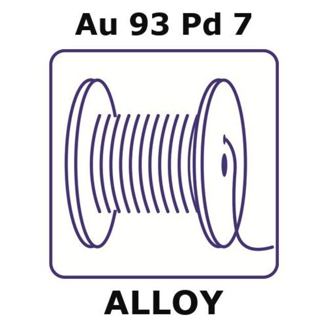 Gold-palladium alloy, Au93Pd7