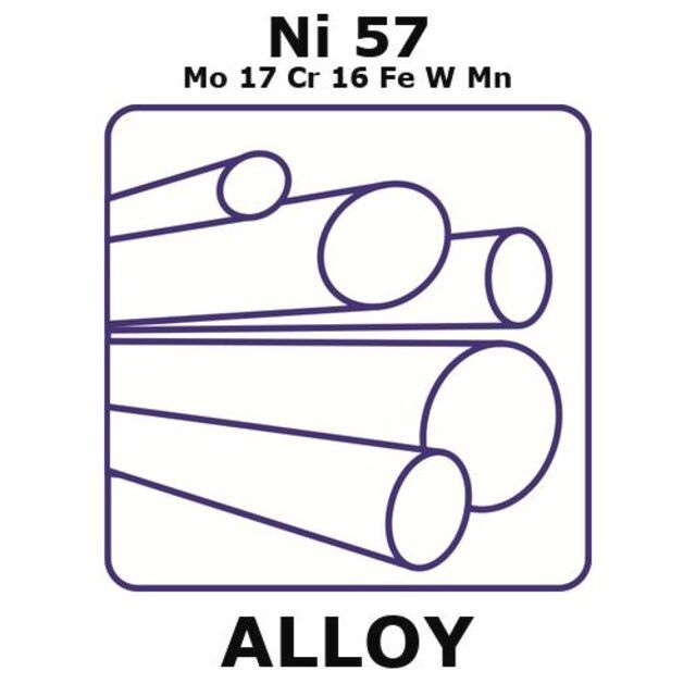 Hastelloy<sup>®</sup> C276-heat resisting alloy, Ni57Mo17Cr16FeWMn