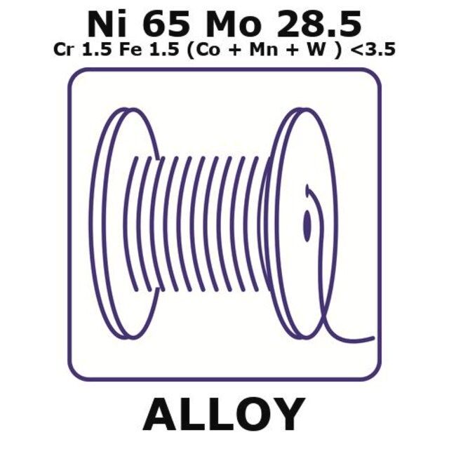 Hastelloy<sup>®</sup> B-3 alloy, Ni65Mo28.5Cr1.5Fe1.5(Co+Mn+W)3.5max