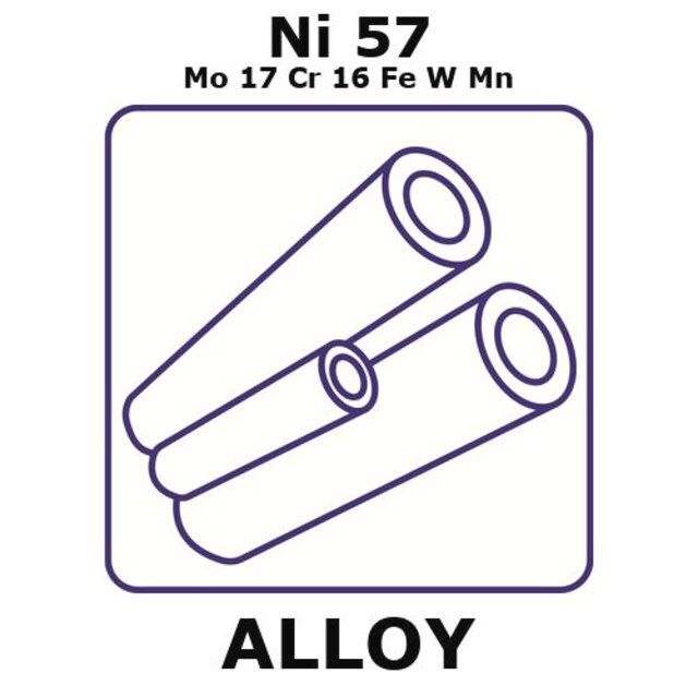 Hastelloy<sup>®</sup> C276-heat resisting alloy, Ni57Mo17Cr16FeWMn