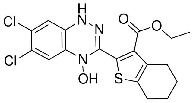 ETHYL 2-(6,7-DICHLORO-4-HYDROXY-1,4-DIHYDRO-1,2,4-BENZOTRIAZIN-3-YL)-4,5,6,7-TETRAHYDRO-1-BENZOTHIOPHENE-3-CARBOXYLATE