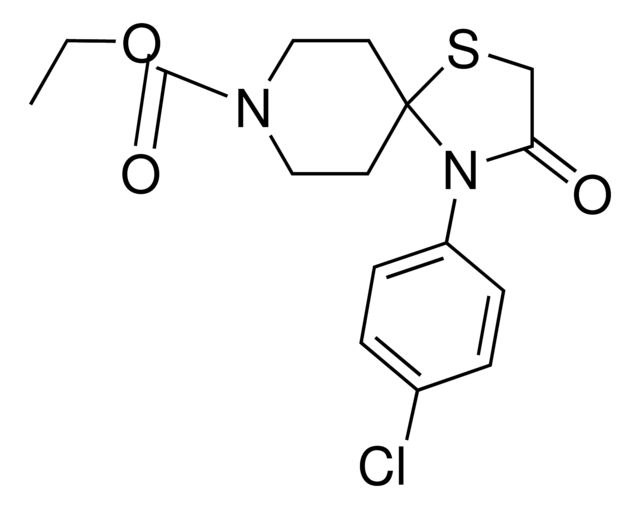 Ethyl 4-(4-chlorophenyl)-3-oxo-1-thia-4,8-diazaspiro[4.5]decane-8-carboxylate