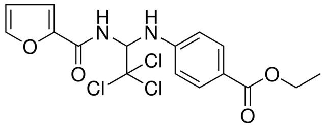 ETHYL 4-((2,2,2-TRICHLORO-1-(2-FUROYLAMINO)ETHYL)AMINO)BENZOATE