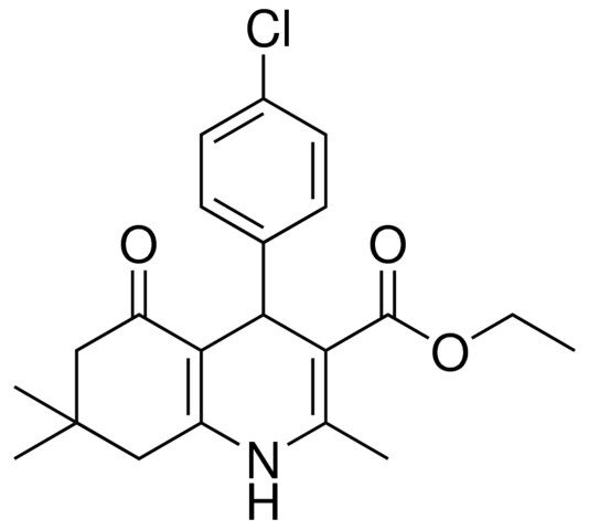 ETHYL 4-(4-CHLOROPHENYL)-2,7,7-TRIMETHYL-5-OXO-1,4,5,6,7,8-HEXAHYDRO-3-QUINOLINECARBOXYLATE