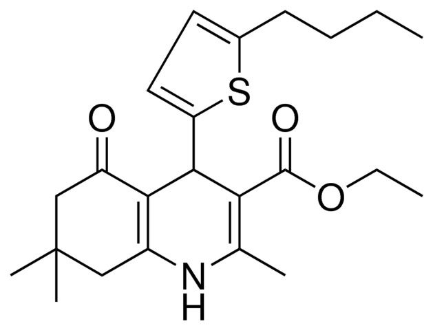 ETHYL 4-(5-BUTYL-2-THIENYL)-2,7,7-TRIMETHYL-5-OXO-1,4,5,6,7,8-HEXAHYDRO-3-QUINOLINECARBOXYLATE