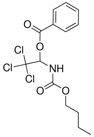 BUTYL N-(1-BENZOYLOXY)-2,2,2-TRICHLOROETHYL)CARBAMATE