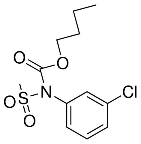 BUTYL N-(3-CHLOROPHENYL)-N-(METHYLSULFONYL)CARBAMATE