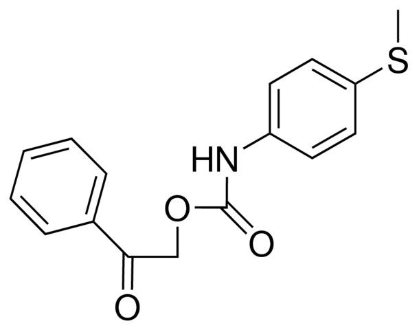 BENZOYLMETHYL N-(4-(METHYLTHIO)PHENYL)CARBAMATE