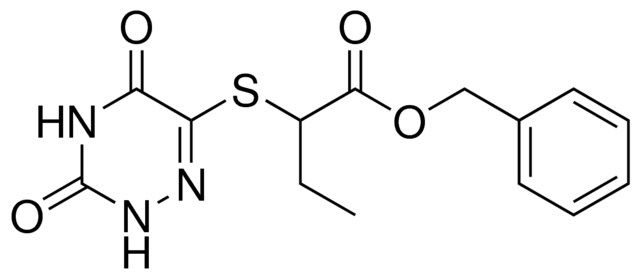 BENZYL 2-((3,5-DIOXO-2,3,4,5-TETRAHYDRO-1,2,4-TRIAZIN-6-YL)THIO)BUTANOATE