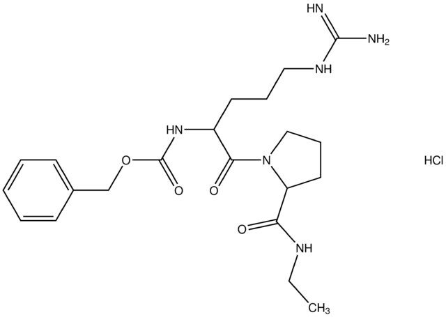 benzyl 4-{[amino(imino)methyl]amino}-1-({2-[(ethylamino)carbonyl]-1-pyrrolidinyl}carbonyl)butylcarbamate hydrochloride