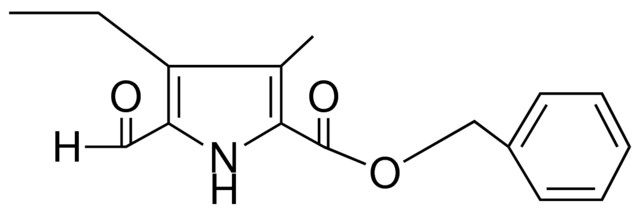 BENZYL 4-ETHYL-5-FORMYL-3-METHYL-2-PYRROLECARBOXYLATE