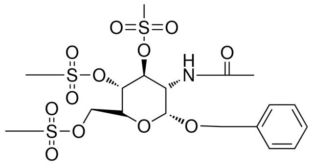 BENZYL 2-(ACETYLAMINO)-2-DEOXY-3,4,6-TRIS-O-(METHYLSULFONYL)-ALPHA-L-GLUCOPYRANOSIDE