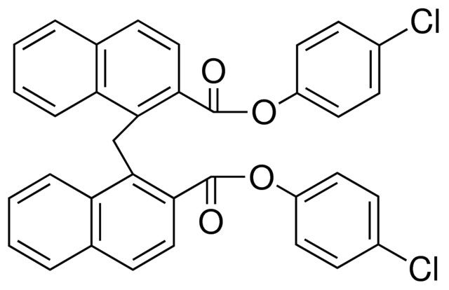 BIS(4-CHLOROPHENYL) 1,1'-METHYLENEDI-2-NAPHTHOATE