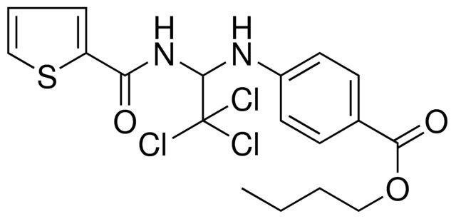 BUTYL 4-({2,2,2-TRICHLORO-1-[(2-THIENYLCARBONYL)AMINO]ETHYL}AMINO)BENZOATE