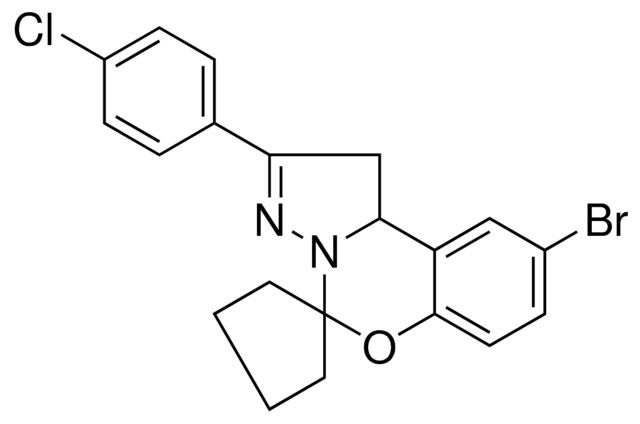 9-BROMO-2-(4-CHLOROPHENYL)-1,10B-DIHYDROSPIRO[BENZO[E]PYRAZOLO[1,5-C][1,3]OXAZINE-5,1'-CYCLOPENTANE]